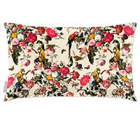 Izabela Peters Cushions With Covers Included, Filled Cushion, Eco-Friendly Velvet Cushions, 60 x 40 cm, Monkey Puzzle - Ivory Cream, Chair Cushions, Sofa Cushions, Seat Cushions