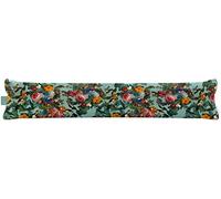 Izabela Peters Luxurious Eco-Friendly Draught Excluder - Birds In Paradise - Blue Surf - Extra Long - Window Door Seal, Fabric Draft Excluder Cushion Stopper For Door Bottom