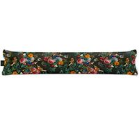 Izabela Peters Luxurious Eco-Friendly Draught Excluder - Birds In Paradise - Charcoal - Standard - Window Door Seal, Fabric Draft Excluder Cushion Stopper For Door Bottom