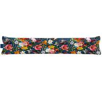 Izabela Peters® Luxurious Eco-Friendly Draught Excluder - Floral Dream - Estate Blue - Standard - Window Door Seal, Fabric Draft Excluder Cushion Stopper For Door Bottom