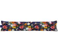 Izabela Peters® Luxurious Eco-Friendly Draught Excluder - Floral Dream - Midnight - Standard - Window Door Seal, Fabric Draft Excluder Cushion Stopper For Door Bottom