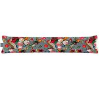 Izabela Peters® Luxurious Eco-Friendly Draught Excluder - Peruvian Paradise - French Grey - Extra Long - Window Door Seal, Fabric Draft Excluder Cushion Stopper For Door Bottom