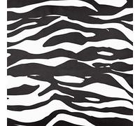 Izabela Peters Luxury Upholstery Curtain Fabric - Eco-Friendly Velvet - Designer Blind, Craft, Sewing Fabric by The Metre - Zebra Print - White - Sample