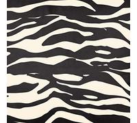 Izabela Peters Luxury Upholstery Curtain Fabric - Eco-Friendly Velvet - Designer Blind, Craft, Sewing Fabric by The Metre - Zebra Print - Ivory Cream - 1 Metre