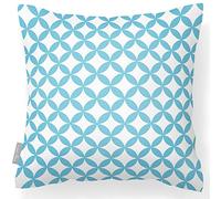 Izabela Peters Outdoor Cushions Waterproof, 43 cm, Filled Outdoor Cushion, Bahia - Celeste Blue & White, Garden Furniture Cushions, Outdoor Seat Cushions, Garden Chair Cushions