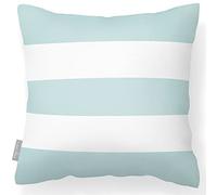 Izabela Peters Outdoor Cushions Waterproof, 43 cm, Filled Outdoor Cushion, Duck Egg Blue - 3 Stripes Horizontal, Garden Furniture Cushions, Outdoor Seat Cushions, Garden Chair Cushions