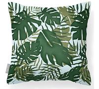 Izabela Peters Outdoor Cushions Waterproof, 43 cm, Filled Outdoor Cushion, Palm - Duck Egg, Garden Furniture Cushions, Outdoor Seat Cushions, Garden Chair Cushions