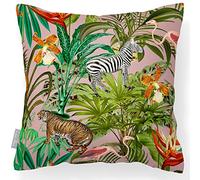 Izabela Peters Outdoor Cushions Waterproof, 50 cm, Filled Outdoor Cushion, Jungle Fusion - Rosewater, Garden Furniture Cushions, Outdoor Seat Cushions, Garden Chair Cushions