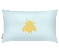 Izabela Peters Outdoor Cushions Waterproof, 50 x 30 cm, Filled Outdoor Cushion, Bee - Duck Egg Blue, Garden Furniture Cushions, Outdoor Seat Cushions, Garden Chair Cushions