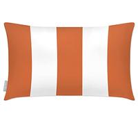 Izabela Peters Outdoor Cushions Waterproof, 60 x 40 cm, Filled Outdoor Cushion, 3 Stripes - Burnt Orange, Garden Furniture Cushions, Outdoor Seat Cushions, Garden Chair Cushions