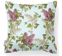 Izabela Peters Waterproof & Breathable Garden Outdoor Cushions, 43 cm, Eco - Fiber Filled, Evening Garden - Duck Egg, Ideal For Rattan Furniture, Chairs, Benches & Patios