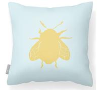 Izabela Peters Waterproof Outdoor Cushions, 43 cm, Filled, Bee - Duck Egg, Garden & Chair Cushions
