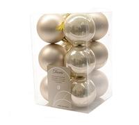 Izaneo Set of 12 Christmas Baubles Size D 6 cm