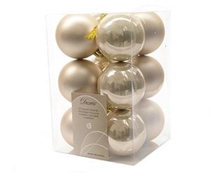 Izaneo Set of 12 Christmas Baubles Size D 6 cm