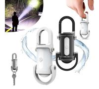 Izbdcy 2 in 1 Flashlight and Power Bank,1200LM Super Bright Mini Keychain Flashlight Waterproof, Torch,Rechargeable LED Keychain Torch, High Lumens EDC Pocket Flashlights for Hiking, Camping (2Pcs)