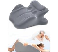 Izbdcy 27 Degree Couples Pillow for Couples Sweet Spot Intimacy Pillows, Maintains Perfect 27 Angle Every Time, Firm Foam That Won’t Shift, Waterproof & Washable Cover (Gray)