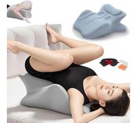 Izbdcy 27 Degree Couples Pillow for Couples Sweet Spot Intimacy Pillows, Maintains Perfect 27 Angle Every Time, Firm Foam That Won’t Shift, Waterproof & Washable Cover (Blue)