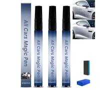 Izbdcy All Cars Magic Pen, All Cars Magic Pen for Car Scratches, Quick Fix for Scratches and Paint Damage, Weatherproof Touch up Car Paint Scratch Repair Pens, Painting Scratch Remover Pens (3pcs)