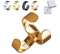 Izbdcy Calmi Ring - The Original Calmi Ring Magnetic Therapy Rings for Women, Calmara MagneticRing, Designed for Peace - Magnetic Calm, Day and Night(Gold)