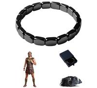 Izbdcy Hematite Bracelet for Men, Tap into Primal Strength the Way Nature Intended, Adjustable Elastic Bracelets for Restore Confidence and Your Edge(1pcs)