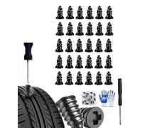 Izbdcy Imagnaryto Vacuum Tire Mending Nail, Tire Repair Rubber Nail Kit, Self Sealing Rubber Nail Plugs - Fast Repair, Permanent, Watertight Seal, Say Goodbye To The Trouble Of Flat Tires (L 30PCS)