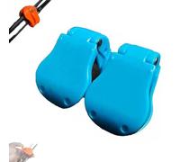 Izbdcy Lilybaby Multifunctional Rod Holder, Takedown Portable Fishing Pole Holder for Ground, Simply Snap to Secure Lure Hook and Rods Holders Keeper, For Various Sizes Poles (Blue-2pcs)