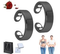 Izbdcy Ring Original Magnetic Wellness Rings, 2025 New Adjustable Open Stainless Steel Rings for Anxiety Reduction, Improve Blood Circulation,Balance Sleep,Improve Overall Health
