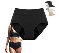 Izbdcy Vera's Leakproof Underwear for Women Over 60, Vera FluidCore Seamless Underwear for Incontinence - No More Leak (UK, Alpha, 3XL, Regular, Regular, 1, Midnight Noir)