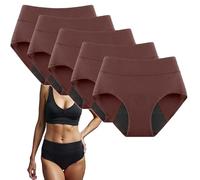 Izbdcy Vera's Leakproof Underwear for Women Over 60, Vera FluidCore Seamless Underwear for Incontinence - No More Leak (UK, Alpha, XL, Regular, Regular, 5, Mocha Luxe)