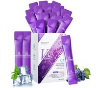 IZBEAUVO-Mini Whitening Mouthwash for Travel, Antibacterial Mouthwash Alcohol Free, Portable Travel Size Mouthwash for Fresh Breath, Mouthwash Whitening with Mint & Grape Taste, 20 Packs