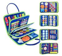 IZDUDO Busy Book for Toddlers, Montessori Baby Busy Board Sensory Activity Book for Developing Fine Motor Skills & Preschool Education, Travel-Friendly Learning Toy for Plane & Car #1