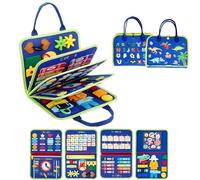 IZDUDO Busy Book for Toddlers, Montessori Baby Busy Board Sensory Activity Book for Developing Fine Motor Skills & Preschool Education, Travel-Friendly Learning Toy for Plane & Car #6