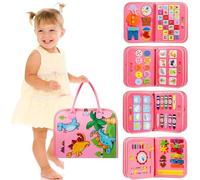 IZDUDO Busy Book for Toddlers, Montessori Baby Busy Board Sensory Activity Book for Developing Fine Motor Skills & Preschool Education, Travel-Friendly Learning Toy for Plane & Car #2