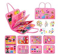 IZDUDO Busy Book for Toddlers, Montessori Baby Busy Board Sensory Activity Book for Developing Fine Motor Skills & Preschool Education, Travel-Friendly Learning Toy for Plane & Car #7