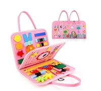 IZDUDO Busy Book for Toddlers, Montessori Busy Board Sensory Activity Book for Developing Fine Motor Skills & Preschool Education, Travel-Friendly Learning Toy for Plane & Car #3