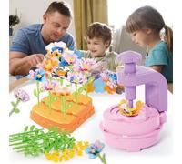IZDUDO Fabric Flower Bouquets Toys, Build Your Own Flowers Craft Set, Preschool Activities Educational Toy for 3+ Year Old, Birthday Holidays Party Gifts#2