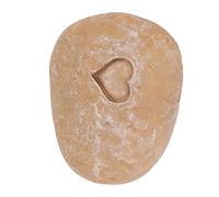 Ized Pet Memorial Stone - Custom Engraved Resin Grave Marker for Dogs & Cats - Realistic Pebble Design for Outdoor Garden Decor - Memorial Animal Lovers (Love Stone Sand Color)