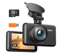 iZEEKER 2.5k Dashcam vorne mit MicroSD-Karte, 2.5k30FPS/1080P 60FPS Autokamera