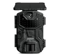 iZEEKER Caméra de Chasse Solaire 4K 48MP à 30fps avec 2.0’’ Écran LCD Intégré, 2600mAh Batterie, Camera Chasse avec Détection de Mouvement PIR et Vision Nocturne IR pour l’Observation de la Faune