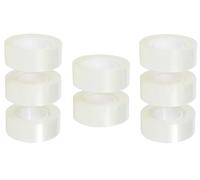 IZEERA 8 Pack Transparent Tape 18mm x 33m - Cellotape 8 Rolls General Purpose Solution Clear Cello tape Refills for Dispenser, Documents, Home, Office, School and Labelling
