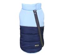 Izefia Dog Coat Cold Weather Coats Windproof Jacket Fleece Warm Sweater Winter Thick Clothes Vest Zipper Tank Top Coat for Small Dog Medium Cat Blue S