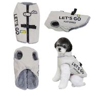 Izefia Dog Coat Pet Apparel Cold Weather Coats Outdoor Sport Jacket Fleece Lining Warm Sweater Winter Thick Clothes Let’s Go Mountaineering Vest Coat for Small Dog Medium Cat Grey XL