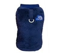 Izefia Dog Sweater Clothes Apparel Fleece Woolen Sweaters Winter Warm Sweat Shirt Soft Pajamas Trendy Pet Face Pattern Vest Sweater for Small Dog Medium Cat Blue XL