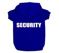Izefia Security Dog Hoodies Clothes Apparel Winter Sweatshirt Warm Sweater Cotton Puppy Hoodie for Small Dog Medium Large Cat Blue, 5XL