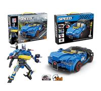 iZEL Kids Creator 2in1 Transformer and Car Building Kit Puzzle City Sports Car Blocks (KW550937)