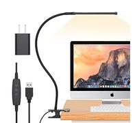 iZELL Reading Light, Book Light for Reading in Bed [77 LEDs Light with 3 Color Modes & 10 Brightness Levels] 27.6-inch Flexible Gooseneck LED Desk Lamps, Easy Clip on USB Reading Lamp for Table