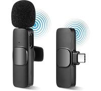 iZEN Mini Wireless Lavalier Lapel Microphone for Recording, Mic Live Streaming for Android Phones (USB type C port only) Compatible with Samsung, Huawei, Vivo, Oppo for YouTube, TikTok, Facebook etc