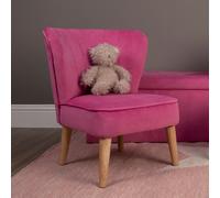 izeno velvet 1 seater sofa in pink