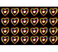 Izgut Holographic Hearts Film A4 Size Matte 45gsm