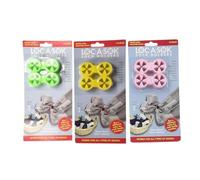Izgut Sock Lock Lok a Sock Sock Locks, Multicolor (Green, Pink, Yellow), 30 Count, Unisex-Adults